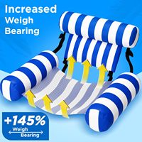 Chaises flottantes gonflables robustes personnalisées, vente en gros directe d'usine, lot de 2, PVC, pour adultes et enfants, hamac flottant