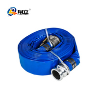 Tuyau d'irrigation plat de haute qualité de 3 pouces, 100 m, 10 bars, multicolores, en PVC, pour le décharge d'eau et le transport de liquides