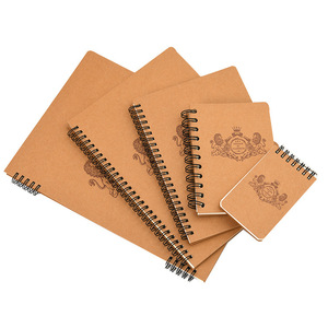 Custom Bulk Printed <b>Spiral</b> Bound Recycled Kraft Paper Cover Dairy <b>Notebook</b> Eco-Friendly Binding - Product Image 6