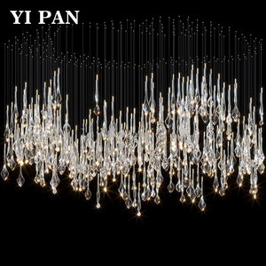 Lampadario di Design Unico e Lussuoso, Lampada a Sospensione Moderna, Lampadario di Lusso in Vetro con LED - Product Image 3