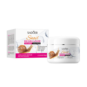 Estratto <span class=keywords><strong>di</strong></span> lumaca organica crema per il viso J1 coreano cura della pelle idratante riparazione con collagene riorganizzato Private Label - Product Image 6