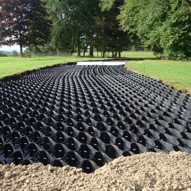 Sản phẩm làm đất HDPE geocells hệ thống giam cầm tế bào kiểm soát xói mòn để giữ lại tường đường lái xe ổn định đất