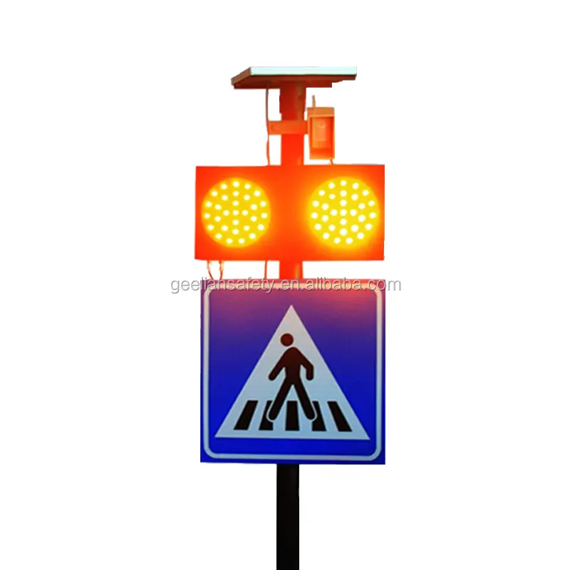 Sinais pedestróricos com sensor infravermelho, sinais de led para segurança estrada