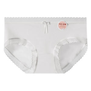 Culotte Hipster Sexy Sans Couture Antibactérienne Taille Moyenne en Tricot Solide pour Femme Pure Désir - Product Image 3