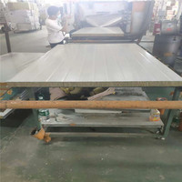 Panneau sandwich de toiture en laine de roche ignifuge pour salle blanche pharmaceutique, largeur 1150 mm, panneau de toiture insonorisant à jointement par embout.