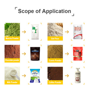 AT-F2C semi-automatique poudre granule liquide Vertical thé sucre riz sel Machine de remplissage Machine d'emballage sac préfabriqué - Product Image 3