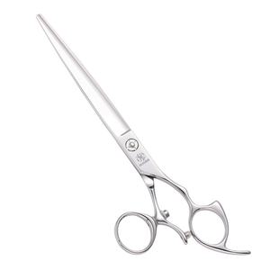 HUASIS HU2-75 7,5 inch rechte schaar met draaibare enkele duimring 440C schaar voor hondentrimmen Gratis verzending - Product Image 1