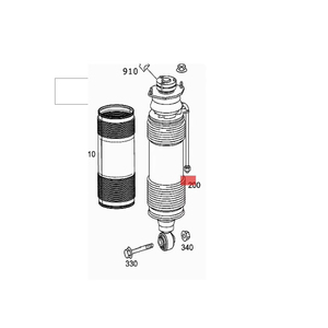 Amortiguador Hidráulico Trasero Derecho ABC para Mercedes R230 350 500 600, 2303200213 2303204138 2303200513 - Product Image 1