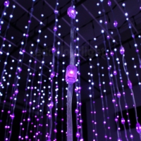 Guirlande lumineuse à LED de forme carrée Plafonnier de scène Pixel à LED Décoration de mariage Guirlande lumineuse à LED
