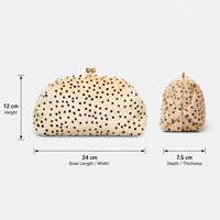 Sac à bandoulière en peluche premium pour femme, motif pois, nouveau style, avec cordon de serrage, fabrication OEM/ODM sur mesure