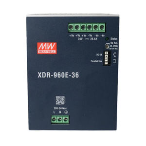 MeanWell XDR-960E-24/36/48 24V 6.5A 156W Mean Well DIN Rail <span class=keywords><strong>Switching</strong></span> <span class=keywords><strong>Power</strong></span> <span class=keywords><strong>Supply</strong></span> <span class=keywords><strong>48V</strong></span> 36V com função paralela - Product Image 2