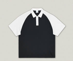 POLO estiva da uomo t-shirt manica corta da uomo e da donna marchio di moda americano sciolto colore contrasto risvolto manica corta da uomo <span class=keywords><strong>sh</strong></span> - Product Image 4