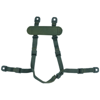 Sangle de Suspension du Menton pour Casque Tactique, Système de Suspension à Quatre Points pour Casque Tactique, Doublure de Sangle pour Casque MICH AF