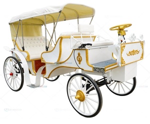 Calèche de tourisme blanche, fraîche et élégante, transport spécial, calèche de mariage, fabricant de calèches de tourisme à vendre - Product Image 1