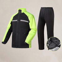 Ensemble imperméable unisexe pour moto – Ensemble de pluie épaissi, respirant et coupe-vent pour forte pluie, idéal pour la livraison de repas