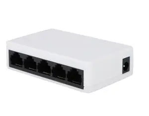 Boîtier en plastique 5 Ports Ethernet Switch10/100M RJ45 commutateur réseau de routeur Wifi de bureau