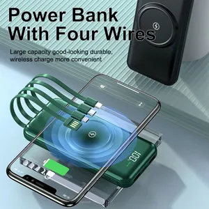 2023 New Arrival 10000mah Wireless Powerbank Multifunction Power Bank Wireless Charger With Digital Display