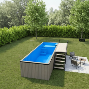 Nouveau 2026 Conteneur maritime industriel en acier de 20/30/40 pieds avec fenêtre en verre, système de filtration SPA, prix compétitif, Landmae Homes - Product Image 4