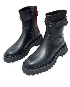 High Quality Fashion Women Black Chelsea Boots Customized logo Ankle Boots Women Shoes for Winter Valentinoing - Product Image 5