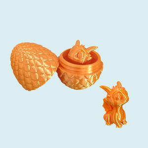 Stampa 3D unico uovo di <span class=keywords><strong>drago</strong></span> mistero di cristallo Fidget Art Set di uova di dinosauro per natale pasqua decorazioni per le scrivanie - Product Image 2