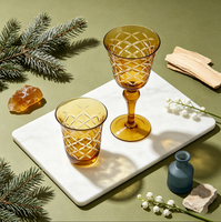Verre à vin en cristal SNW personnalisé, gravé à la main, motif classique vintage, avec perles, pour cadeau, fête, mariage