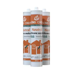 SONGCHEN-N66 One-Component Strong Adhesive Neutral Silicone Sealant Black/White General Purpose Construction Sealant