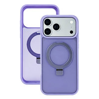 Étui de téléphone avec béquille magnétique compatible avec iPhone 360 °   Support de bague rotatif avec protection d'écran et de l'objectif surélevée