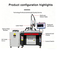 Soldadora Láser de Fibra Automatizada CNC con Movimiento Plano Multieje, Controlada por PC Industrial, Nueva, 2000W, Soldadura de Puntos, Líneas, Cuadrados y Círculos