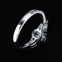 Bague en argent sterling S925 en gros, moissanite taille ovale VVS 1 carat pour femmes, alliance de fiançailles