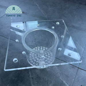 Tubo de acrílico PMMA industrial TOMATO Lucite con brida, para mecanizado CNC y procesamiento de roscas de precisión, tubo de acrílico personalizado - Product Image 2
