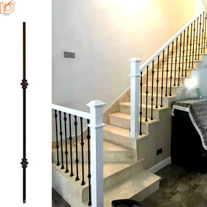 Barandillas <span class=keywords><strong>de</strong></span> Hierro Forjado Elegantes <span class=keywords><strong>de</strong></span> 1/2'*44' con Doble Collar Hueco para Escaleras <span class=keywords><strong>de</strong></span> Vestíbulo <span class=keywords><strong>de</strong></span> Hotel - Product Image 1