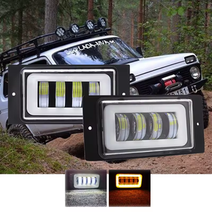 6 pulgadas 40W Lada LED luz antiniebla con <span class=keywords><strong>ojos</strong></span> de ángeles LED focos de aluminio faros 4 lentes LED foco LED 4x4 luz de trabajo lámpara de conducción antiniebla - Product Image 3