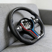 Volant en fibre de carbone personnalisé de haute qualité, adapté aux accessoires de voiture BMW F20-F91 E90 E70 X1-X5 Série M M-Sport