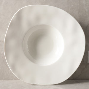 Platos de Cerámica para Ensaladas, Platos Especiales para Restaurantes, Vajilla de Estilo Clásico Francés, Plato con Borde Ondulado, Vajilla para Sopa - Product Image 6