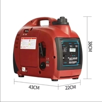 Générateur portable pour scooter 48V 60V 72V Moteur 2000W 3KW Inverseur à essence 4 temps Démarrage automatique 50Hz