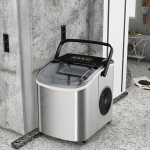 Máquina de hielo eléctrica para encimera doméstica de acero inoxidable <span class=keywords><strong>Mini</strong></span> máquina de hielo en forma de bala - Product Image 3