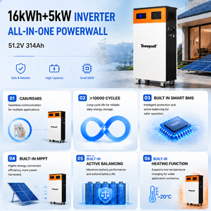 ระบบพลังงานแสงอาทิตย์แบบออฟกริด Tewaycell 16kWh 5kW พร้อมถังดับเพลิงในตัว แบตเตอรี่ LiFePO4 แบบแอคทีฟบาลานซ์ จัดส่งถึงคลังสินค้า DDP Magazyn Energii - Product Image 3