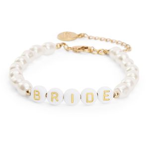 <span class=keywords><strong>Bracciali</strong></span> di perle da donna con perline e lettere di perle per festa d'onore - Product Image 6