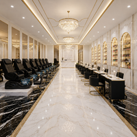 Ensemble de mobilier professionnel pour salon de manucure Kangmei, système de bain à remous sans tuyau, pompe de vidange, spa pour les pieds, chaise de massage pour manucure et pédicure