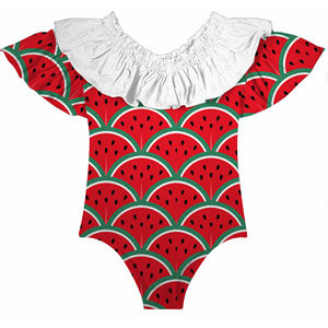 पुनर्नवीनीकरण Upf50 + कपड़े कस्टम डिजाइन मुद्रित बच्चे लड़की Swimwear के बच्चों 2 टुकड़े बिकनी Swimsuits - Product Image 6