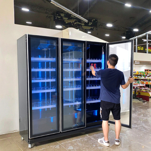 Thương mại mềm uống lạnh tủ lạnh <span class=keywords><strong>Showcase</strong></span> thiết kế mới hiển thị tủ lạnh với cửa kính - Product Image 1