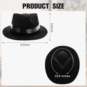 <span class=keywords><strong>1920S</strong></span> Phong Cách Gangster Fedora Hat Cho Người Lớn Nhựa Nhân Vật Đảng Hat Cho Trẻ Em Polyester Quý Ông Của Quần Áo Phụ Kiện - Product Image 3