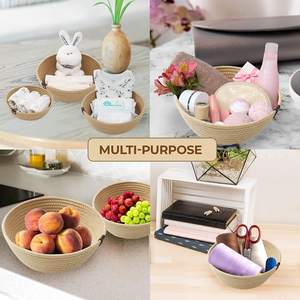 Panier à langer pour bébé avec 3 ensembles de rangement pour couches, matelas imperméable, corde en coton biologique avec coussin en mousse épaisse amovible - Product Image 4