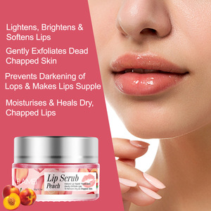 Crème pour les lèvres Elaimei 20g, hydratante, adoucissante, lissante, exfoliante, réparatrice des lèvres gercées, gommage pour les lèvres à l'orange, à la pêche et à la fraise - Product Image 3
