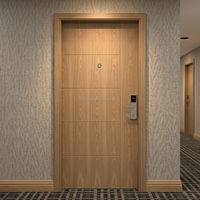 Porte intérieure en bois moderne pré-assemblée insonorisée et ignifugée, de luxe, pour résidences aux États-Unis et au Canada, STC 42, porte acoustique en bois pour pièces intérieures