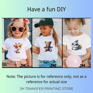 15cm 5.9in chico lindo tonto bebé mascota Animal hierro en DTF pegatina de transferencia de calor <span class=keywords><strong>para</strong></span> <span class=keywords><strong>ropa</strong></span> vinilo térmico lavable camisetas calcomanías - Product Image 3