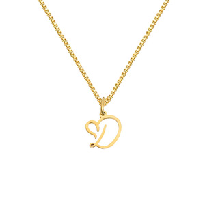 Collar de corazón inicial, collar de 26 letras de, regalo de cumpleaños personalizado para <span class=keywords><strong>novia</strong></span> de mujer - Product Image 5