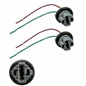 Skyearth Hàng Có Sẵn Giá Đỡ Bóng Đèn <span class=keywords><strong>Led</strong></span> W21W Chất Lượng Cao Bộ Chuyển Đổi Dây Điện Ổ Cắm <span class=keywords><strong>T20</strong></span> 7440 Cho Đèn Hậu Xe Hơi - Product Image 5