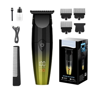 Cắt tóc cho nam giới chuyên nghiệp không dây cắt tông đơ thiết lập cắt cho tóc Cắt Kit với LED hiển thị quà tặng cho CHA - Product Image 1