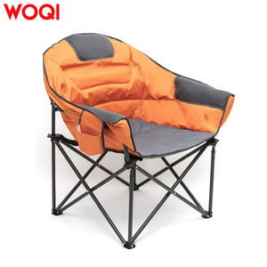 Silla Plegable Woqi con Estructura de Acero Inoxidable, Tela Oxford Naranja, Silla de Jardín para Exteriores, Capacidad de Carga de 150 kg - Product Image 2